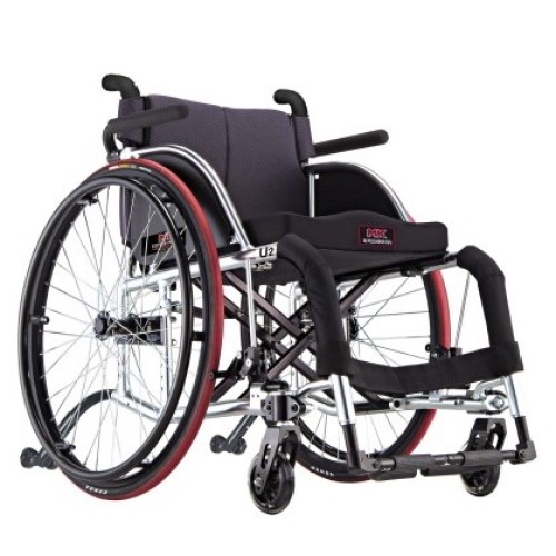 활동형 휠체어 미키코리아 U2 (C 팔받이,전도방지장착형)