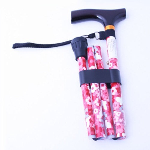 HOMECARE 3단접이식패션지팡이(여성용) 단풍꽃무늬 B006-606S-1060
