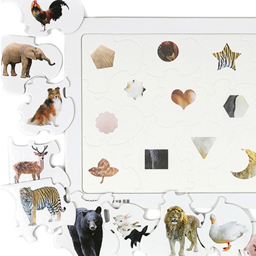 치매예방 인지향상퍼즐 17조각 동물
