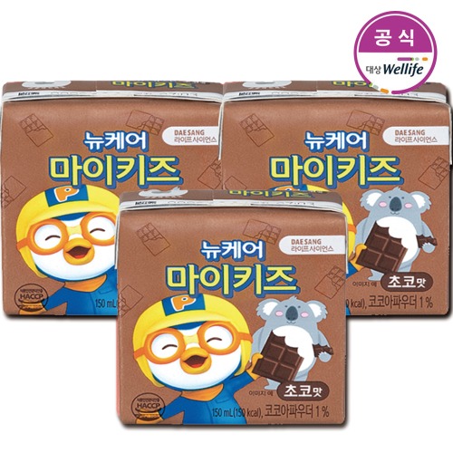 대상웰라이프 뉴케어 마이키즈 초코맛 150mlx24팩/유아용